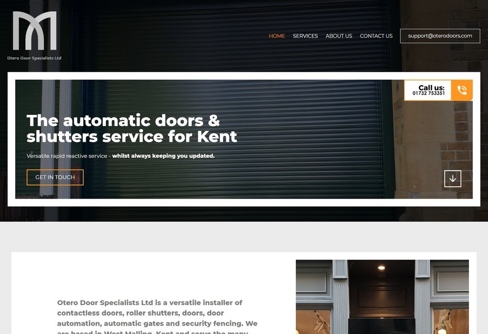 A responsive website design to promote shutter installation