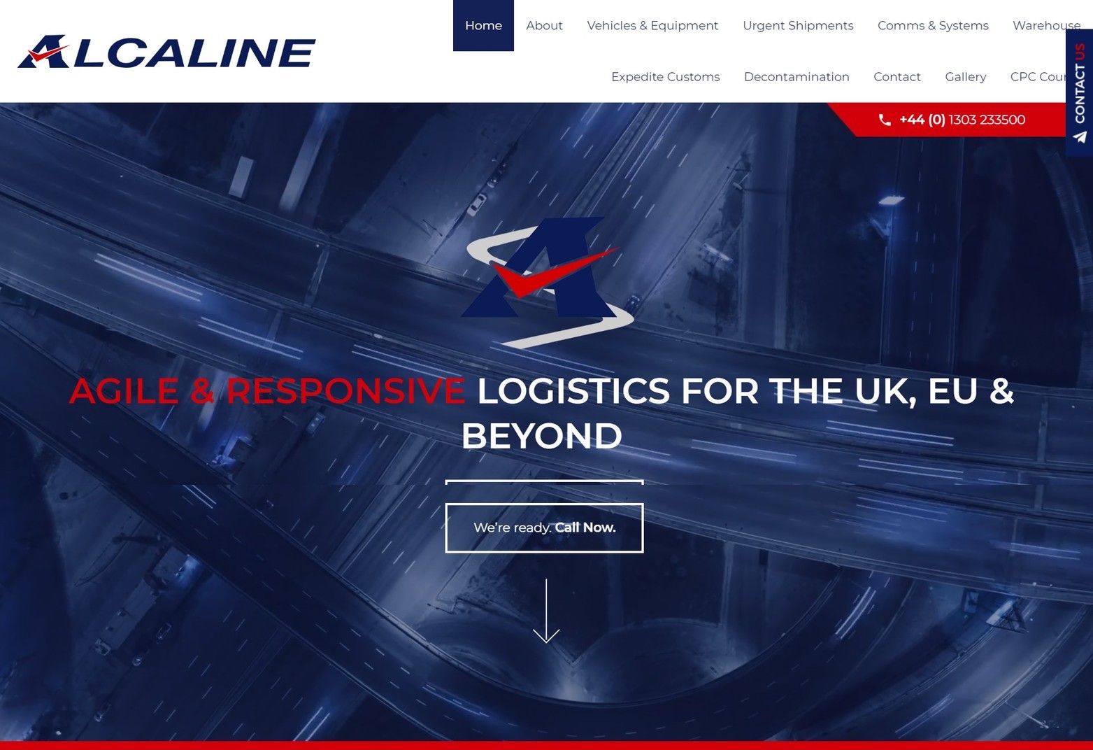 A responsive website design to promote Kent's best-known logistics company